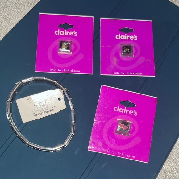 NEW Claire's Link to Link Bracelet and Charms - Picture 1 of 7